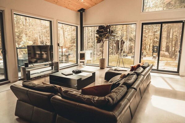 Fernseher, Kamin, Videospiele, Stereoanlage