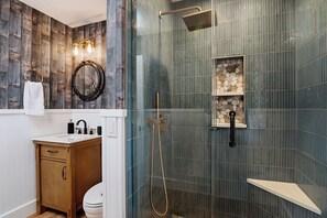 Shower, hair dryer, towels - Design-forward Lake Views Bay Harbor (Petoskey)