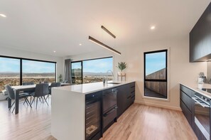 Fridge, microwave, dishwasher, toaster