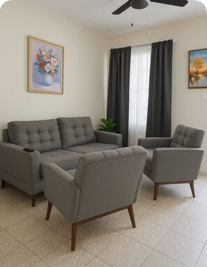Living area - Family house near the beach (La Romana)