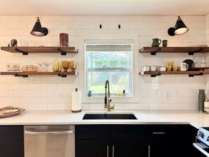 Private kitchen - Creekside Base for Hiking & Biking | Near Downtown (Old Fort)