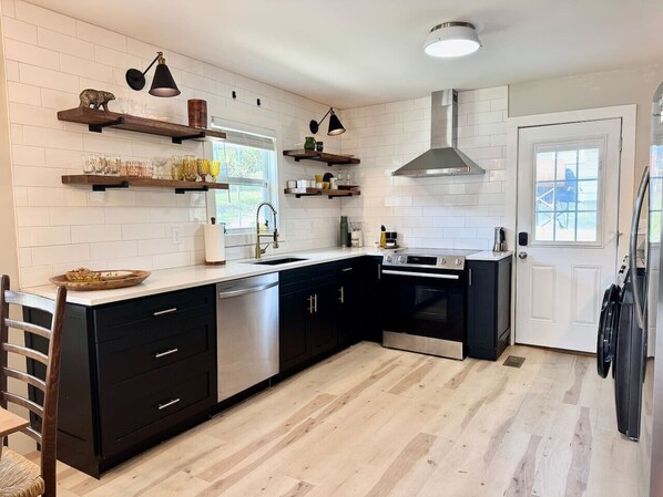 Private kitchen - Creekside Base for Hiking & Biking | Near Downtown (Old Fort)