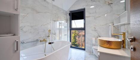 Douche, séchoir à cheveux