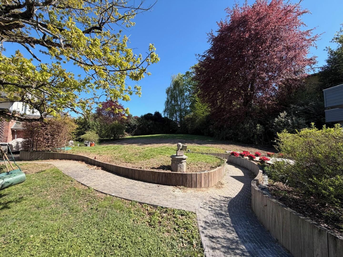 Uitzicht op de tuin