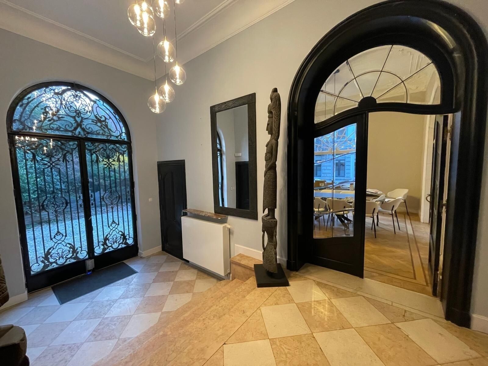 Interior entrance