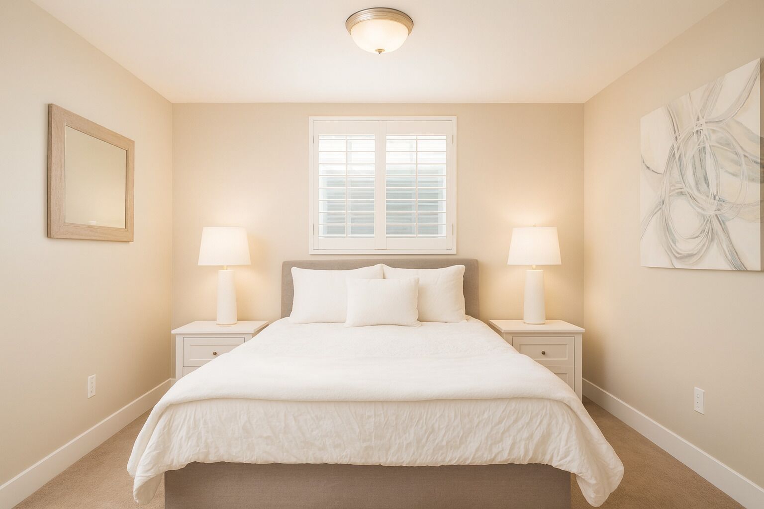 Strygejern/strygebræt, internetforbindelse, sengetøj