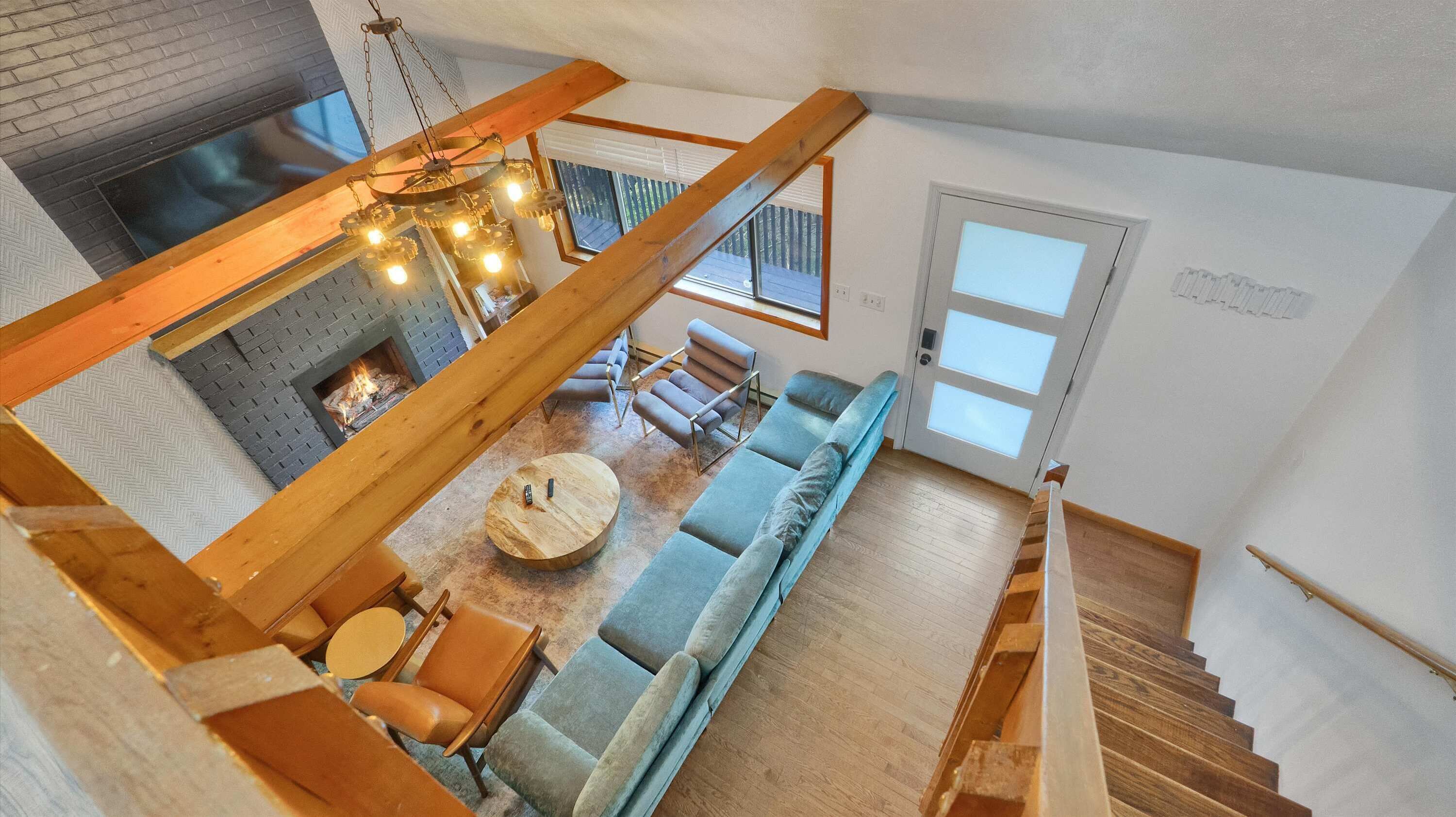 Bird's-Eye View of the Great Room from the Loft