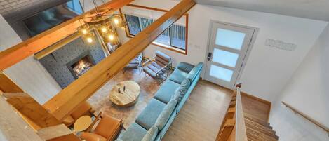 Bird's-Eye View of the Great Room from the Loft