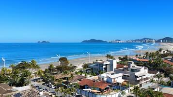 Beach nearby, white sand, beach shuttle, beach volleyball