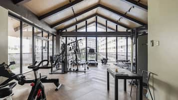 Condo, Accessible, Balcony | Fitness facility