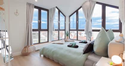 nJoy! Penthouse Filderstadt | Flughafen & Terrasse