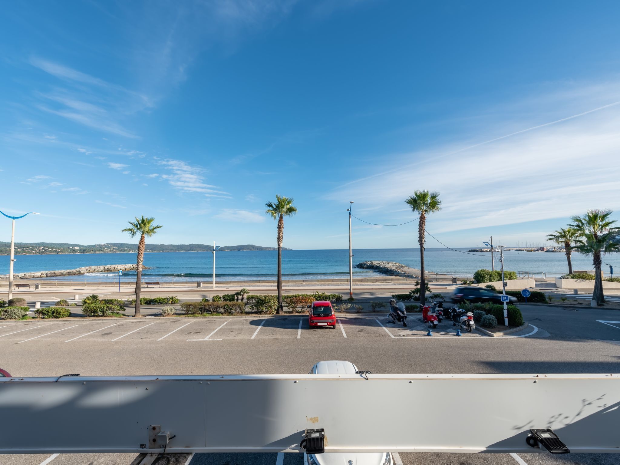 Vista a la playa o el mar