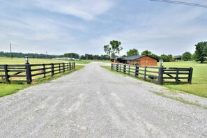 Property grounds - Mins from the Lake! Camper King Bed • Firepit (Decatur)