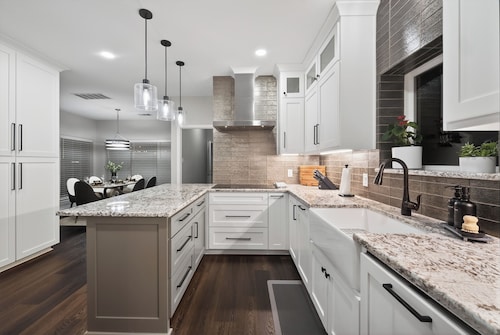 Luxury Frisco Home w/Private Pool, Game Room, 85" TV, Cozy Patio & Huge Backyard