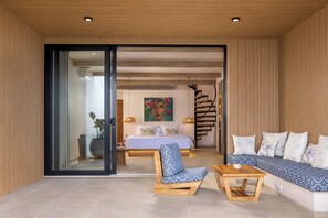 Luxury Duplex, 1 Bedroom, Ocean View | Minibar, free WiFi - Bohemian Beachfront Apartments (Kubutambahan)