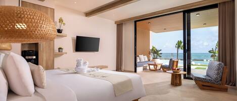 Luksus-toetasjesleilighet, 1 soverom, havutsikt | Minibar og wi-fi (inkludert)