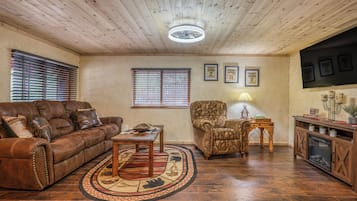 Télévision, cheminée