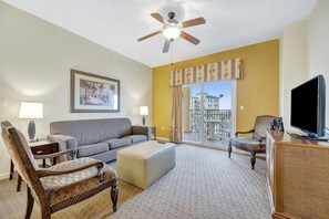Executive Suite, 2 Bedrooms, Balcony, Resort View | Living area - The Village Resort Suite and Spa (Orlando)