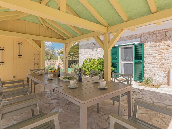 Outdoor dining - Rural Villa Olive Krka by Interhome (Oklaj)