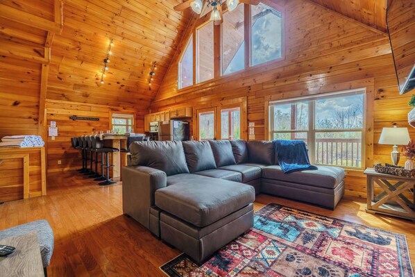 TV, fireplace, offices