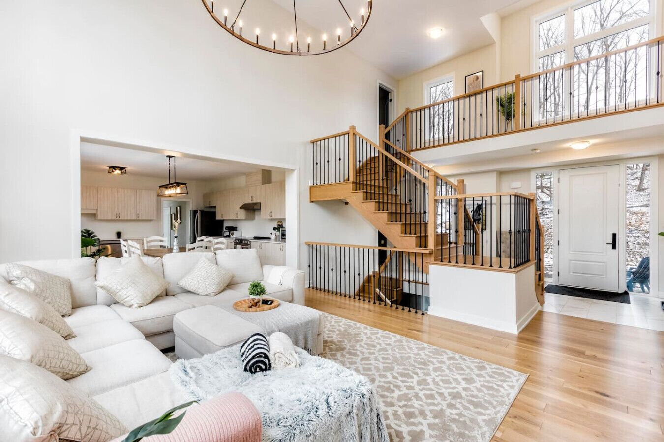 TV, fireplace, foosball