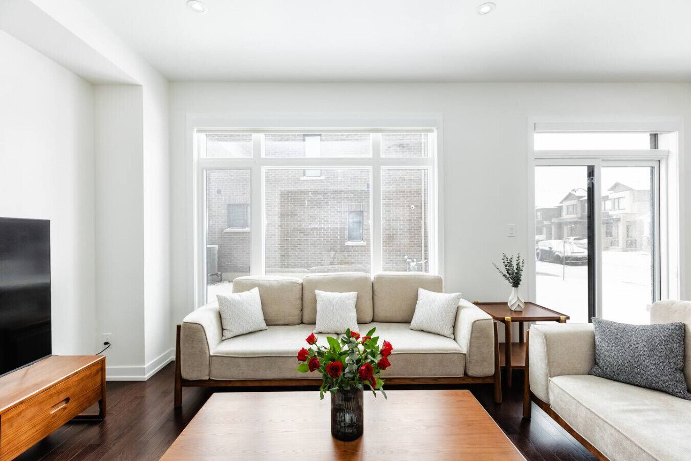 Télévision, table de tennis de table