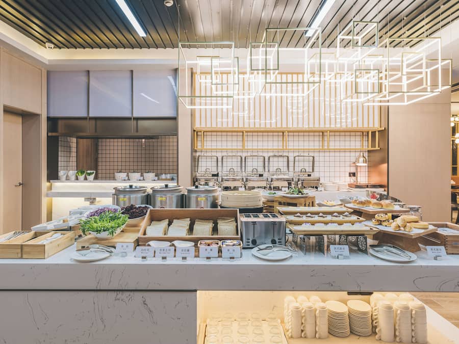 Daily buffet breakfast for a fee