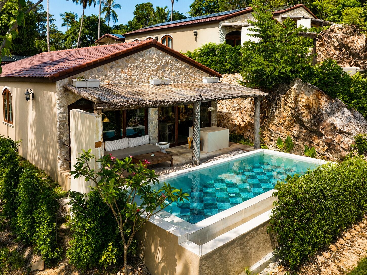 Familienvilla, 3 Schlafzimmer, Meerblick | Terrasse/Patio