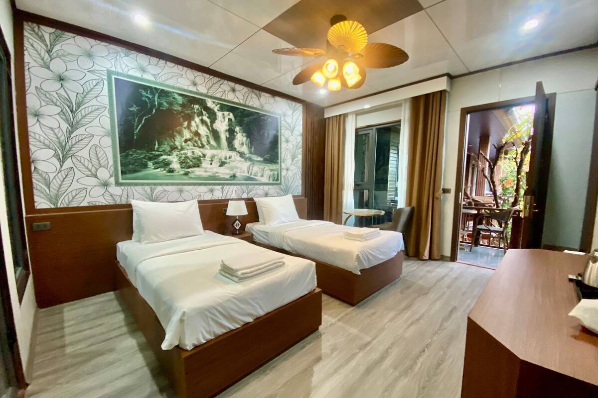 Superior Double or Twin Room, Balcony, Garden View | In-room safe, desk, blackout curtains, free WiFi