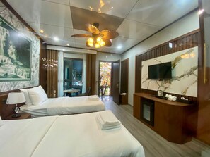 Superior Double or Twin Room, Balcony, Garden View | In-room safe, desk, blackout drapes, free WiFi - Champa Phan Boutique Hotel (Vientiane)