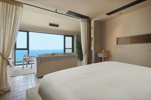 Doppia Luxury, balcone, vista mare | Vista dalla camera