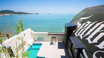 Standard Double Room, Balcony, Sea View | Private pool
