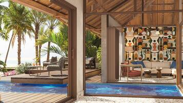Villa Signature, patio, vistas al mar | Zona de estar