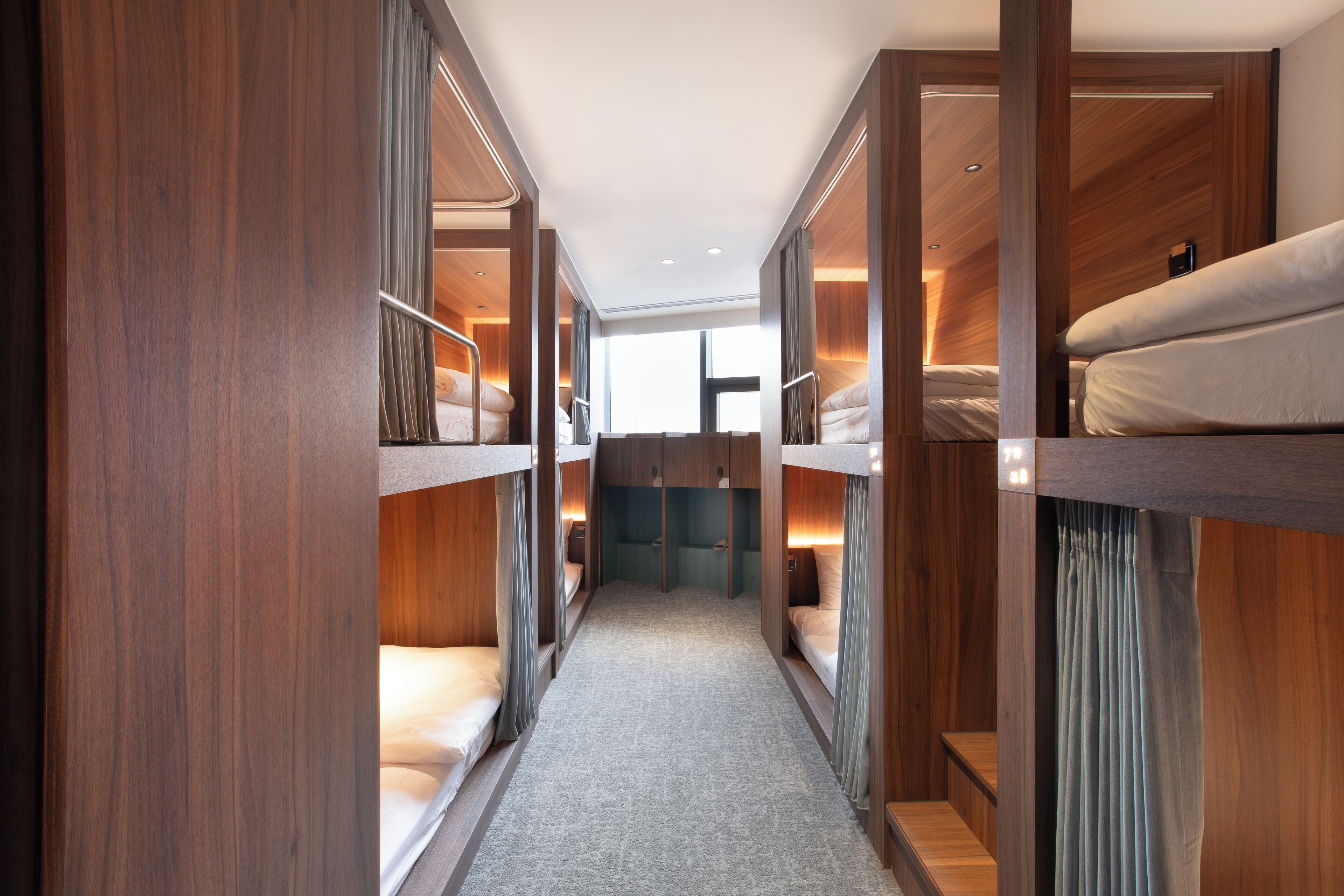 Dortoir Partagé, dortoir mixte, non-fumeurs | Coffres-forts dans les chambres, rideaux occultants, Wi-Fi gratuit