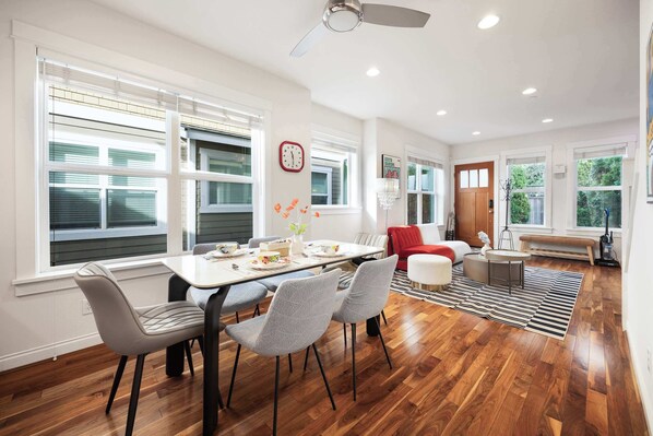 Dining - Rare 3BR Modern Urban Escape, Private Garage (Seattle)