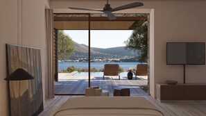 Infinity Suite Panoramic Sea View Private Pool | Egyptian cotton sheets, premium bedding, pillowtop beds, minibar - Kenshō Paros (Paros)