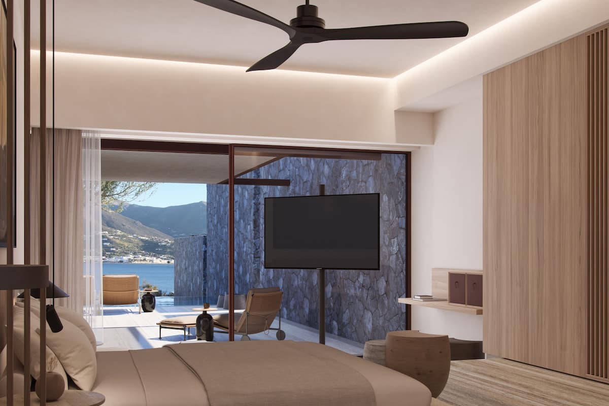 Caixa forta a l'habitació, escriptori i habitacions insonoritzades