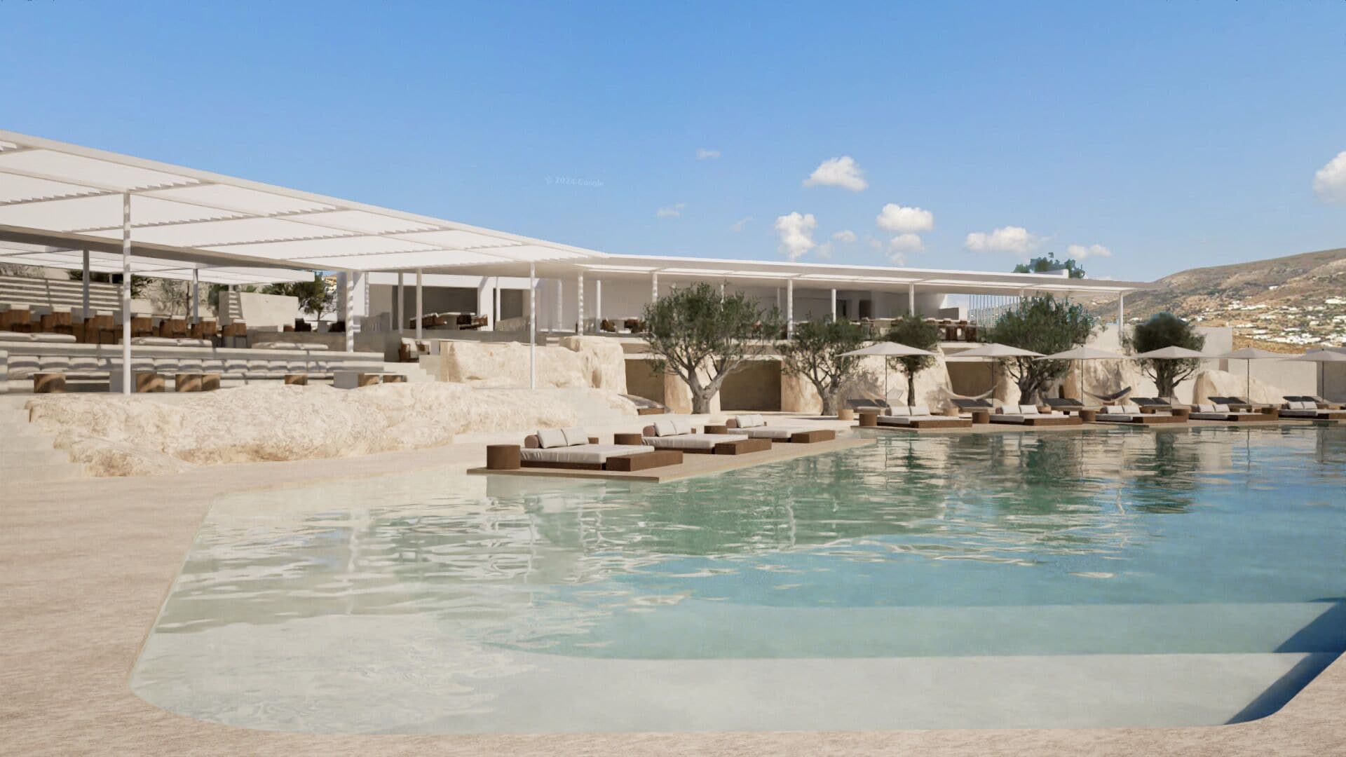 Seasonal outdoor pool