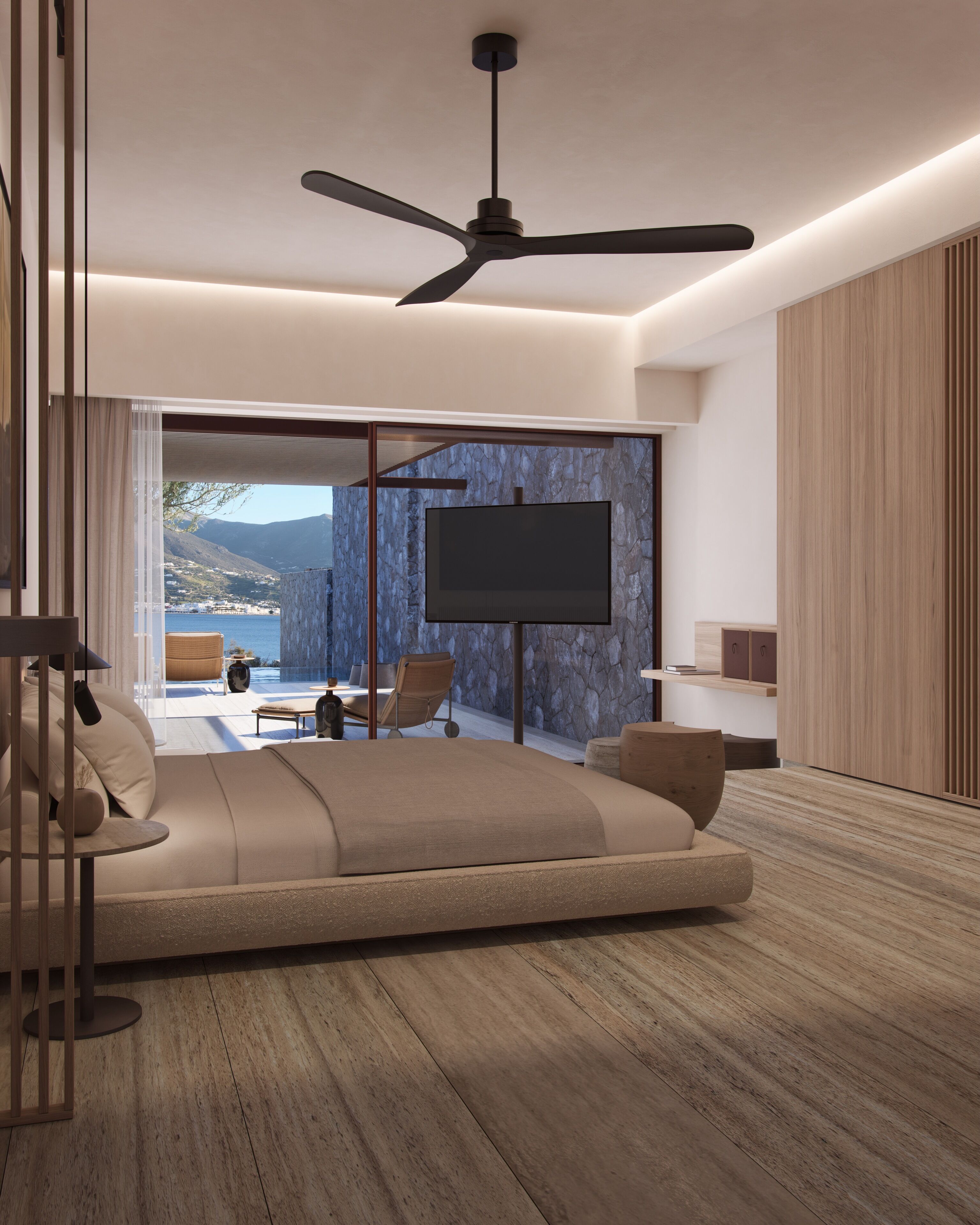 Panoramic Sea View Suite Private Pool | In-room safe, desk, soundproofing, free WiFi