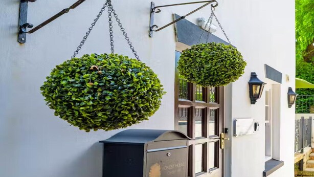 Un buzón con una moldura con forma de árbol, un buzón con una moldura con forma de árbol y un buzón con una moldura con forma de árbol.