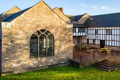Manor House on the banks of the River Monnow