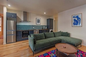 Living area - Bridge St Apartment 2 - Nelson City Centre Convenience! (Nelson)