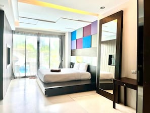 Habitación doble Deluxe, vista a la alberca | Wifi gratis