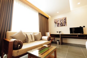 Executive Double Room, City View | Desk, laptop workspace, iron/ironing board, free WiFi - Anantara Hotels Mysuru (Mysore)