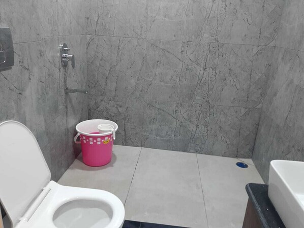 Dubbelrum eller tvåbäddsrum för familj - balkong | Badrum