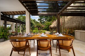 Eight Bedroom Private Pool Villa | Living area | 32-inch LED TV with satellite channels, pay movies - Le Sunset by Nakula (Ubud)