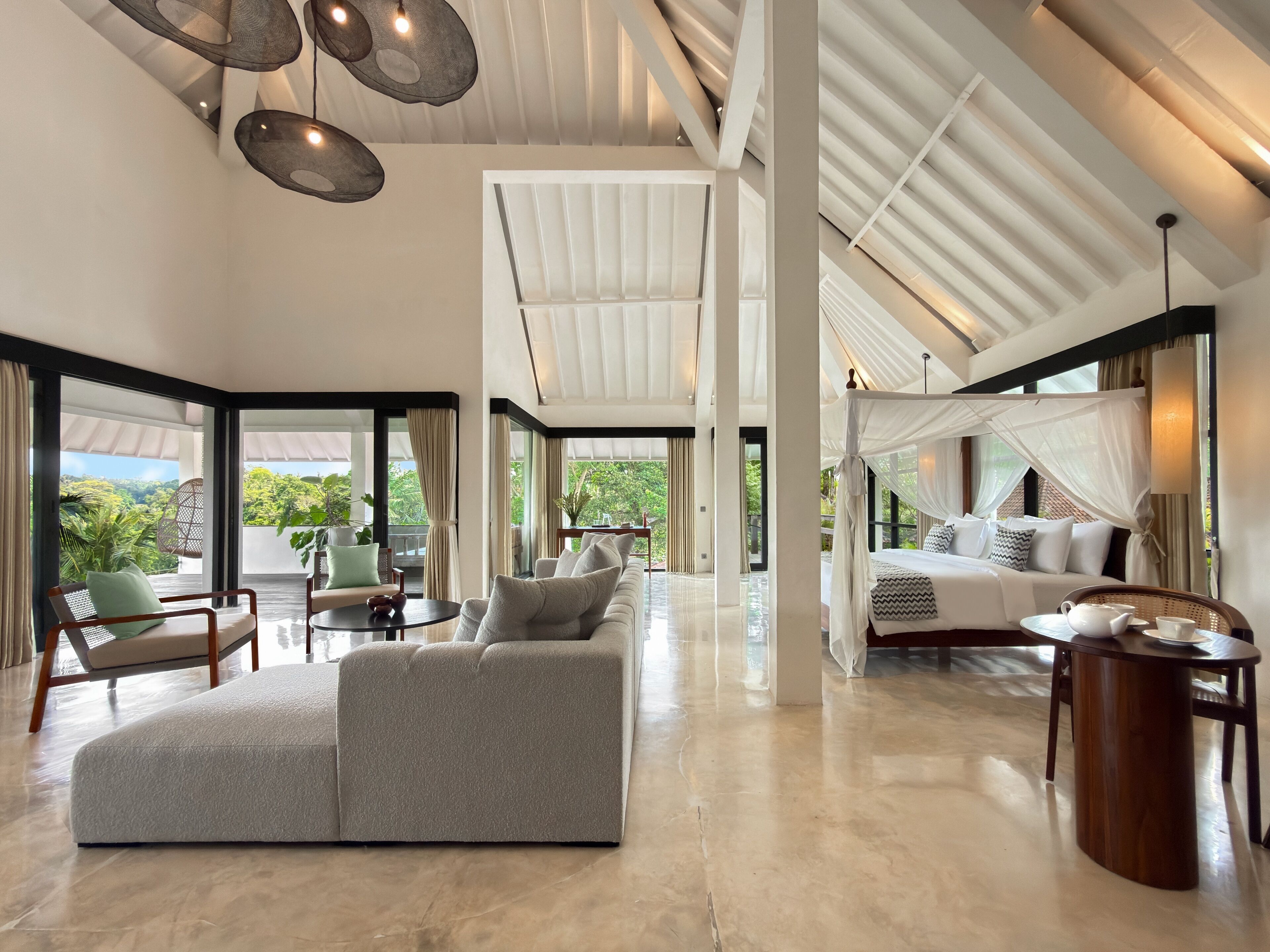 Bungalow - 1 sovrum - utsikt mot dalen | Sängtillbehör av högsta kvalitet, minibar och gratis wi-fi