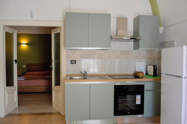 Apartment, 1 Doppelbett und Schlafsofa | Eigene Küche | Großer Kühlschrank, Mikrowelle, Ofen, Herdplatte