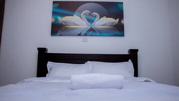 Bungalow Keluarga, pemandangan kebun | Didekorasi berbeda-beda dan dilengkapi dengan perabotan berbeda-beda