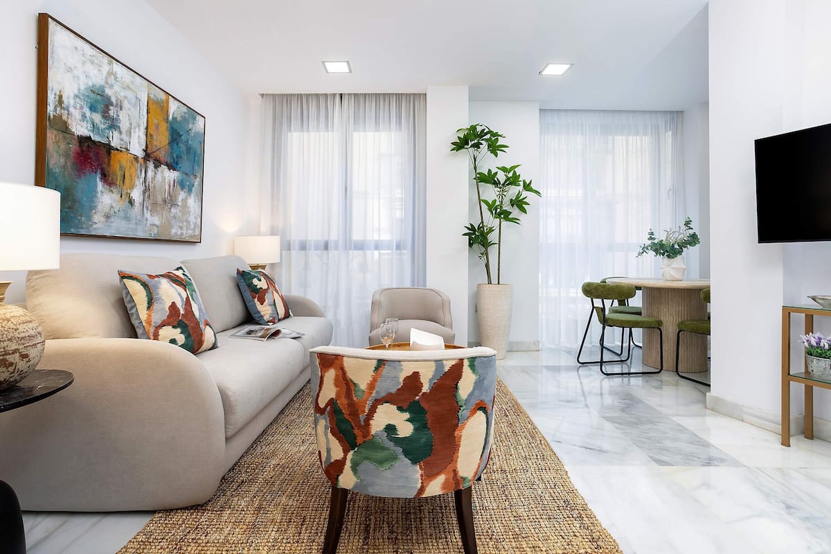 Apartamento (2 Bedrooms) | Área de estar